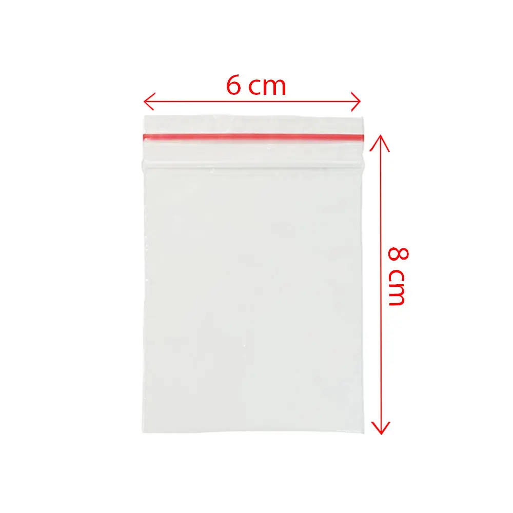 کیسه زیپ دار 6در8 (100عددی)